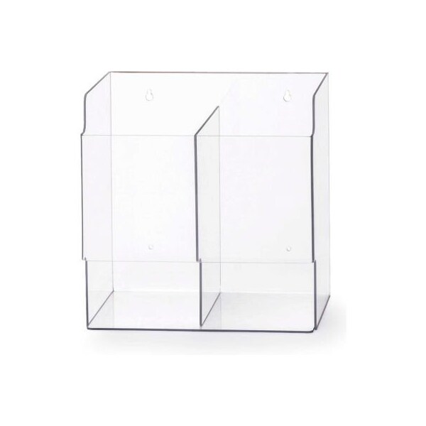 Omnimed Omnimed 305392 Double Acrylic Surgical Glove Box Dispenser, 11-3/8"W x 7"D x 11-3/8"H 305392 - main